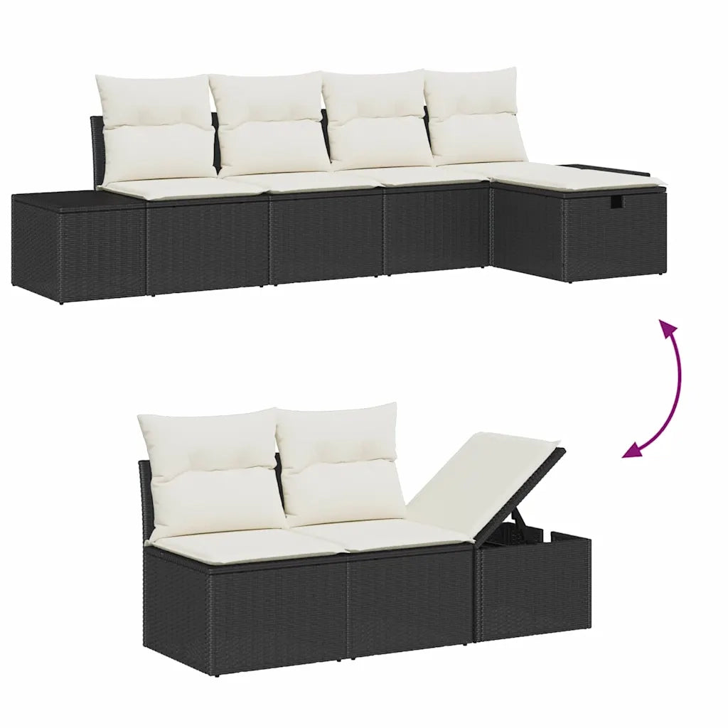 Set di divani con cuscino 6 pcs polyrattan 3360698