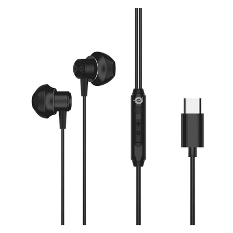CONCEPTRONIC BRENDAN04B - AURICOLARI EARBUD - BLACK - USB-C