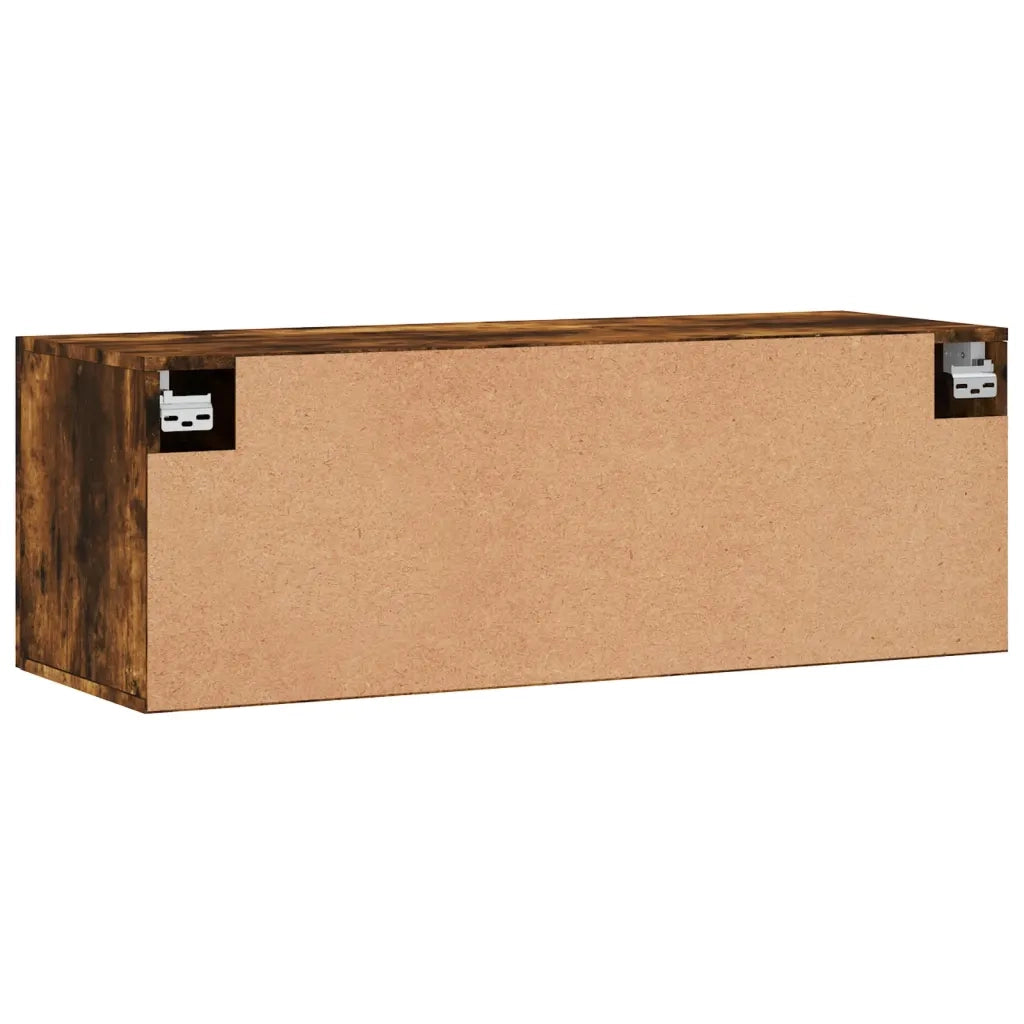 Mobile a Parete Rovere Fumo 100x36,5x35 cm in Legno Multistrato 830113