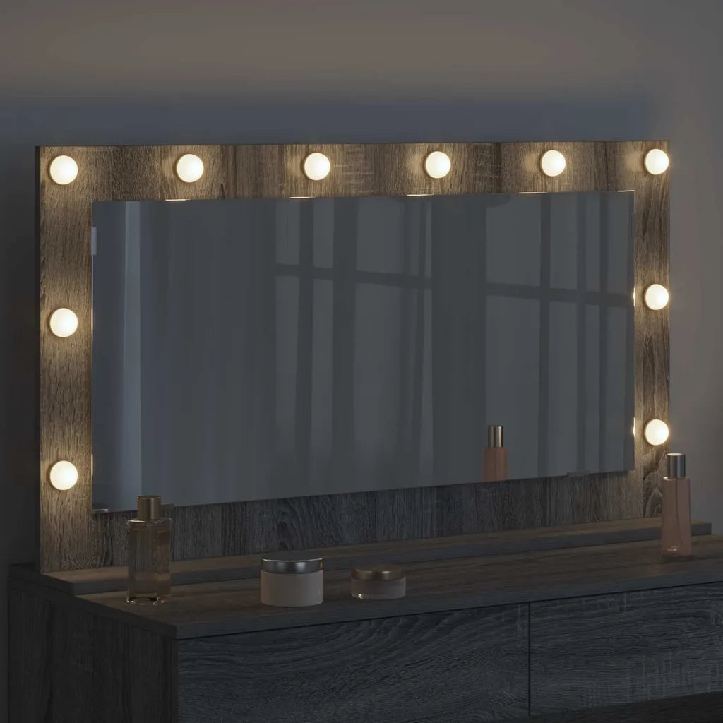 Specchio da Vanit¨¤-Specchio da Trucco Grigio Sonoma 100 x 55 x 18 cm