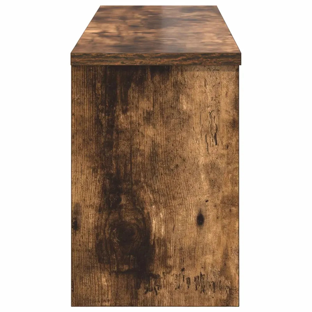 Appendiabiti a muro con lo scaffale Rovere fumé 80 x 20 x 30 cm 874343
