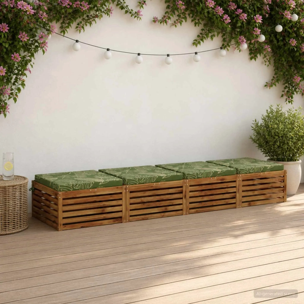 Cuscini per Sedia in 4 Pezzi SOEST 4 pz 100% Poliestere 944920
