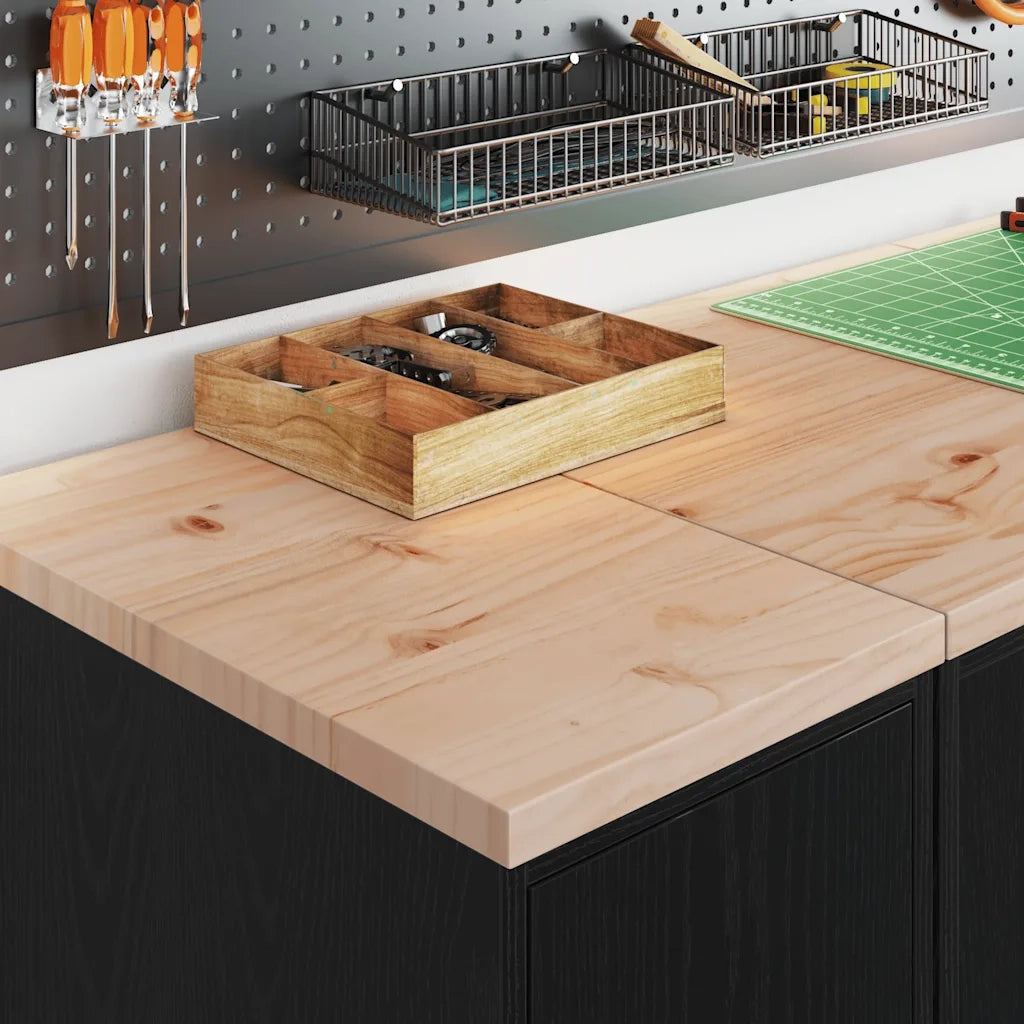 Armadietto da Garage Nero 30x51x85 cm in Legno Massello di Pino 860554