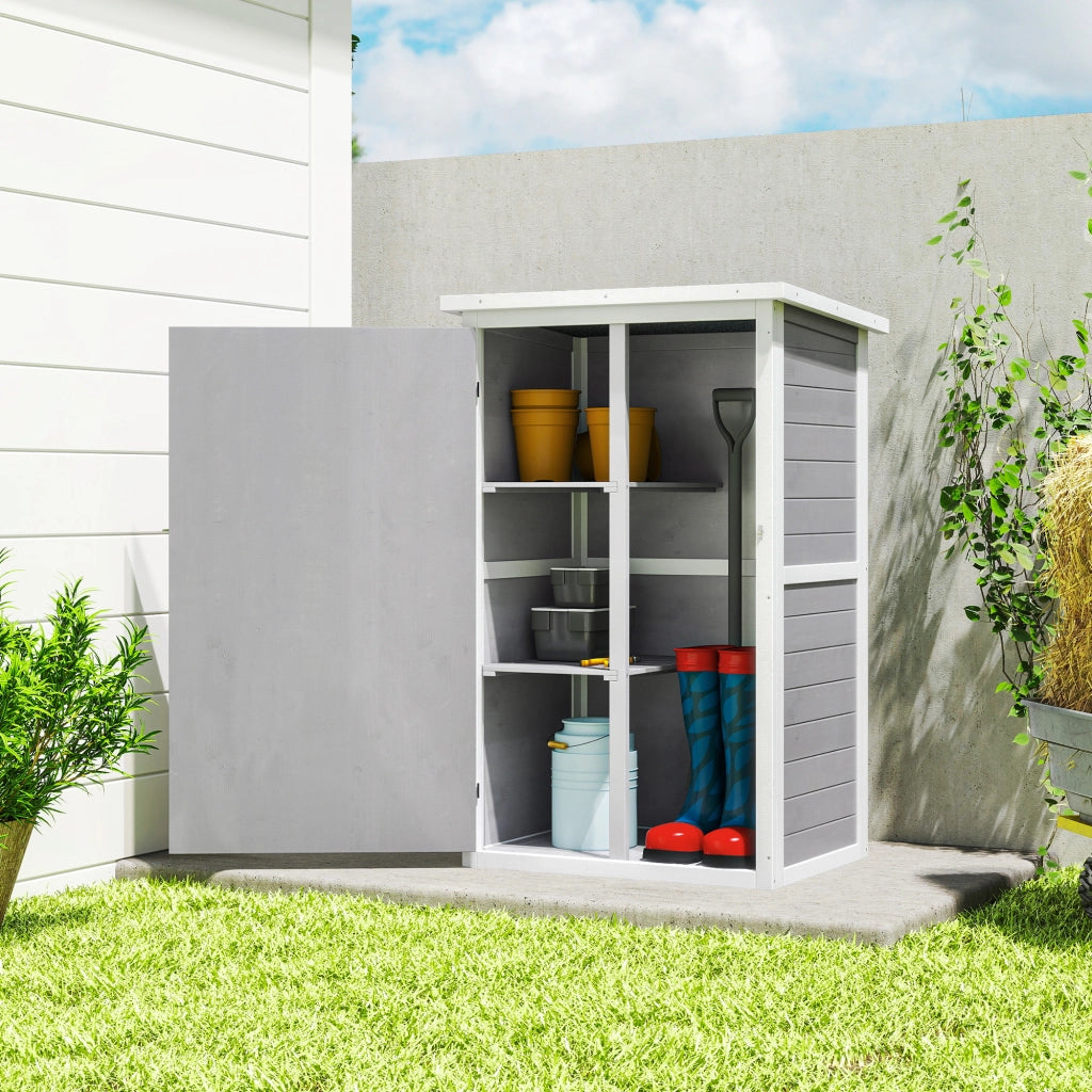 Casetta da giardino portattrezzi ¨C Xylo ¨C grigio 75x56x115cm metallo