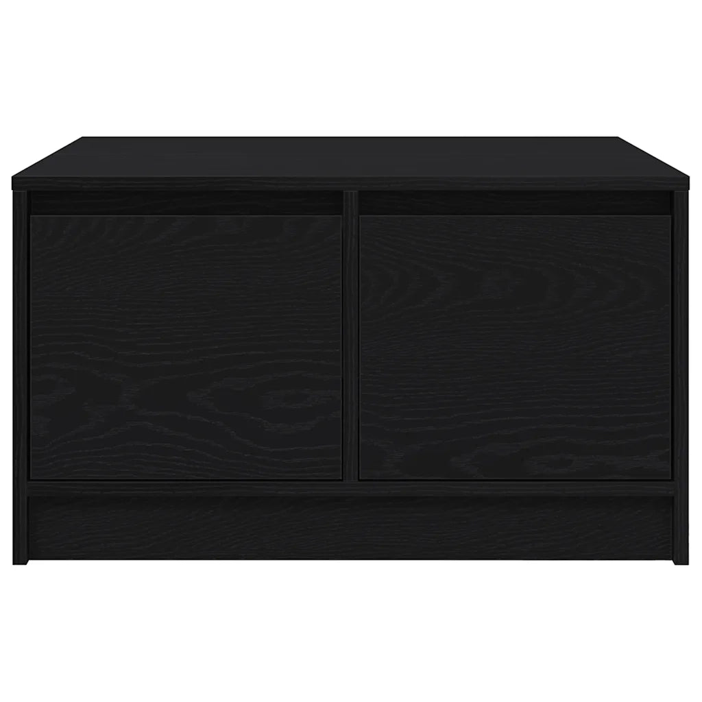 Tavolino da Salotto con Cassetti Rovere Nero 70,5x70x40 cm 3328409