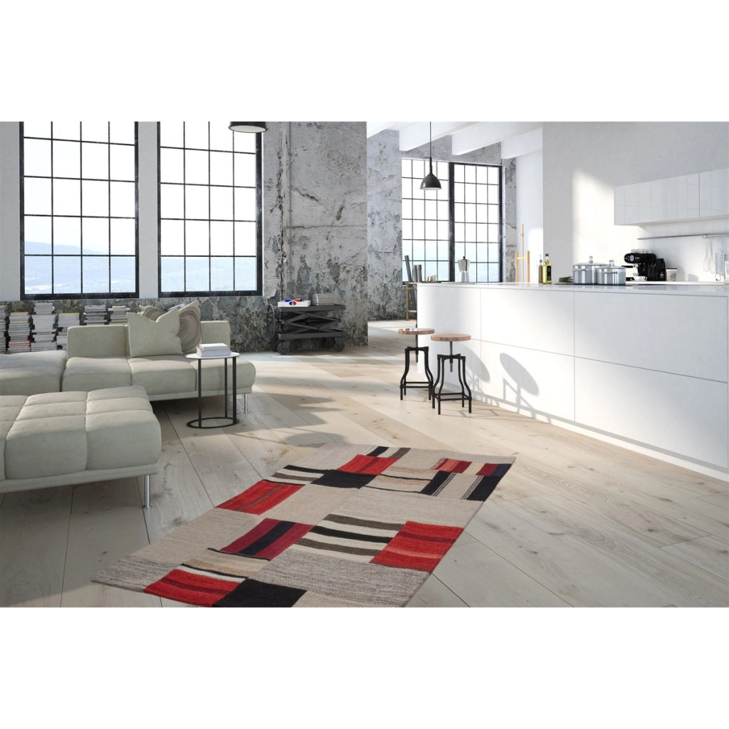 Tappeto Kilim Intenso 230 Patchwork in Lana e Cotone