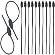 Set di manubri per bagagli - Elastici e regolabili - 50 cm - Cinture di fissaggio - Per segnalamenti di pericolo e biciclette - 10 pezzi