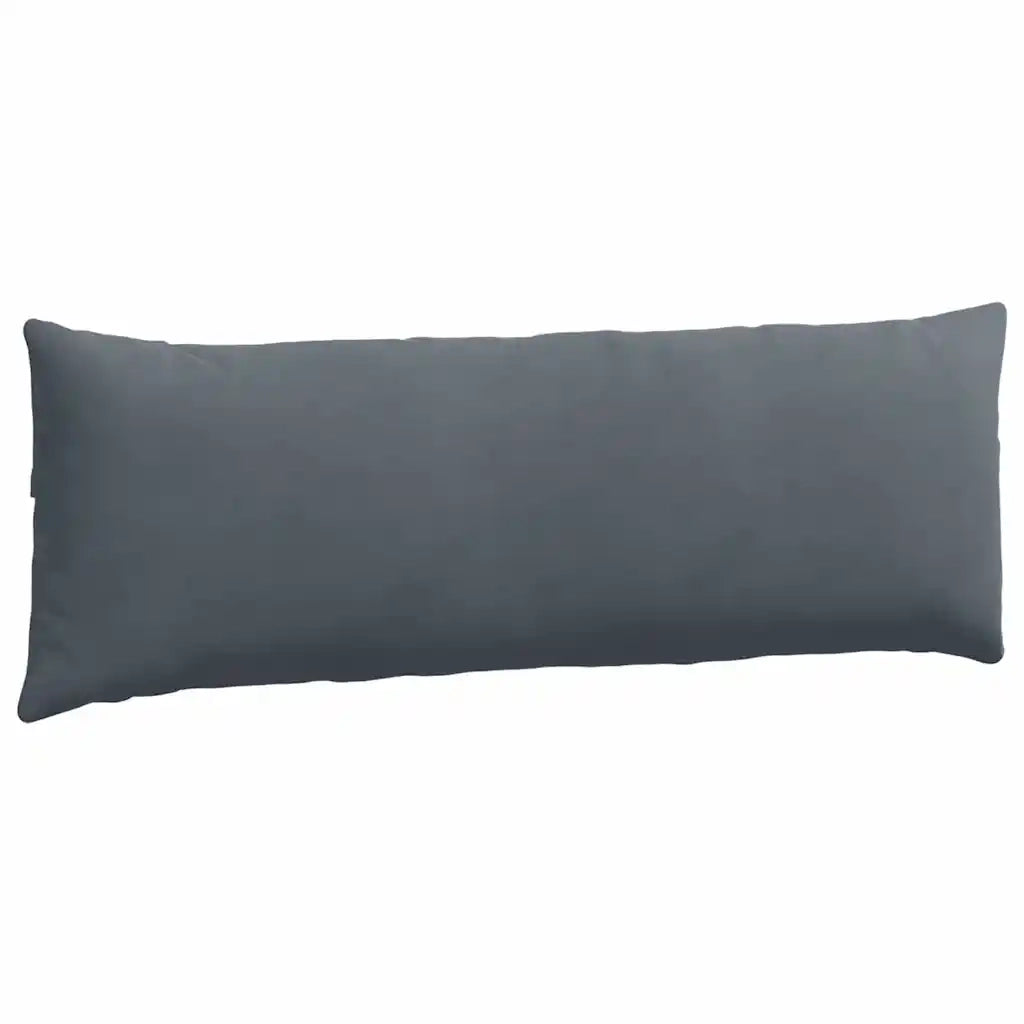 Cuscini da Divano 2 pz | Cuscini per sedie Grigio scuro 120 x 40 cm