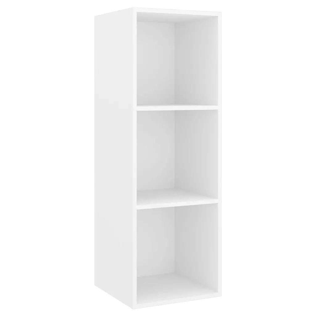 Set Mobili Porta TV 5 pz-Credenza per TV Bianco in Legno Multistrato 388002