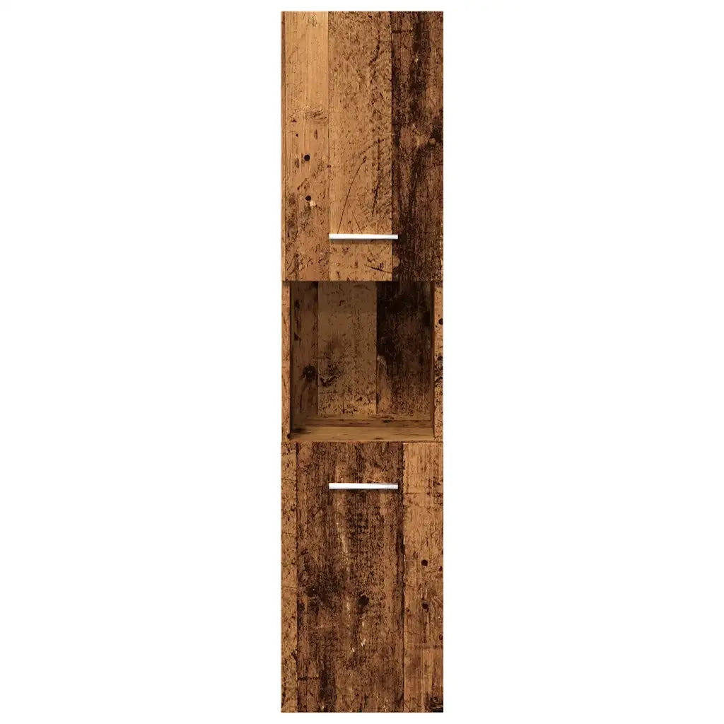 Set Mobili da Bagno | Armadio da bagno 4 pz Legno Antico in Legno Multistrato
