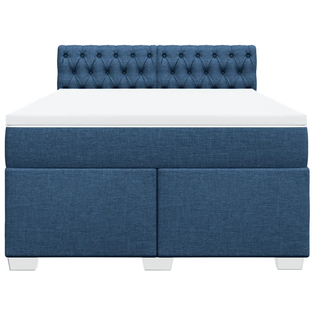 Giroletto a Molle con Materasso Blu 160x200 cm in Tessuto 3288252