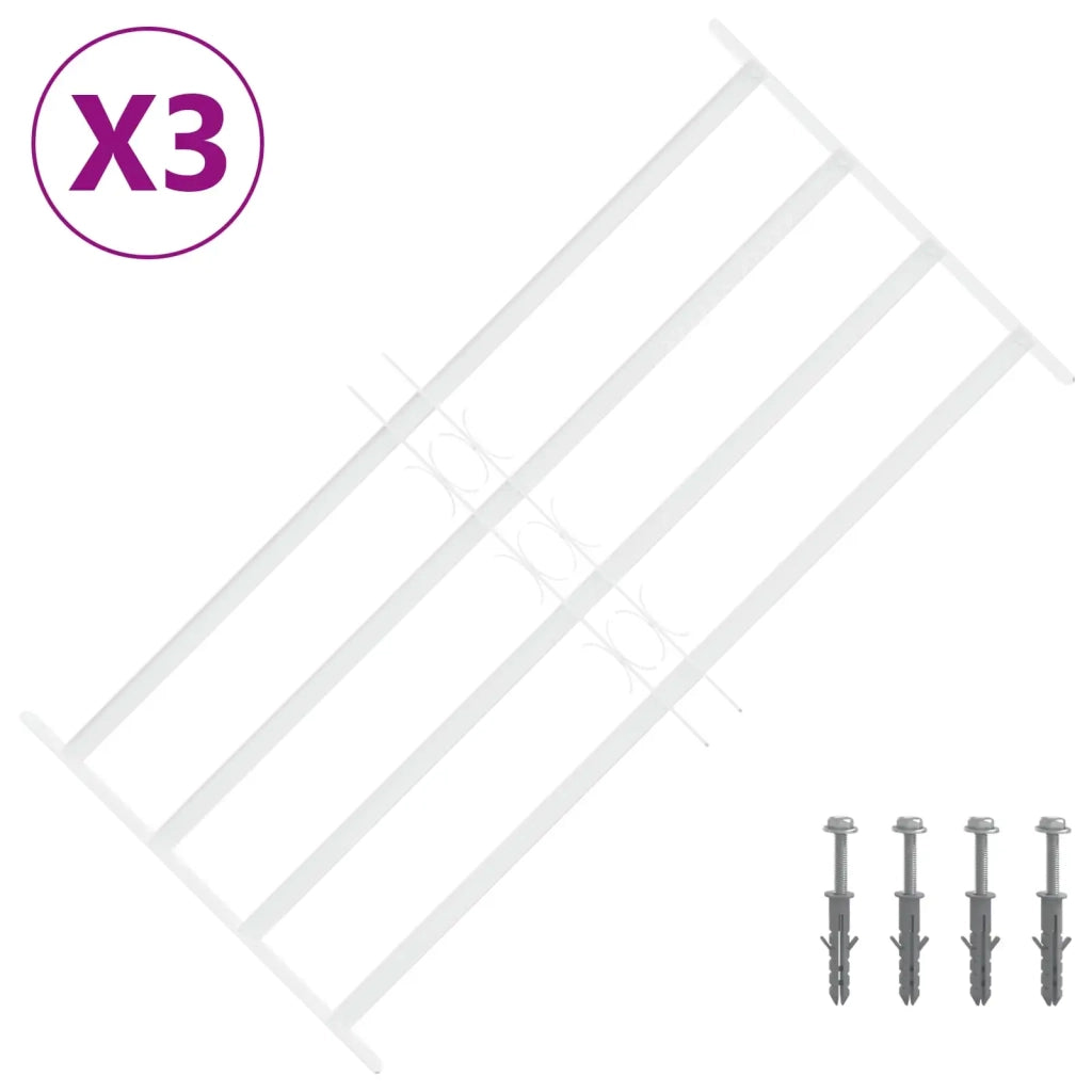Griglia di sicurezza per finestre con 4 barre trasversali 3 pcs 42031307