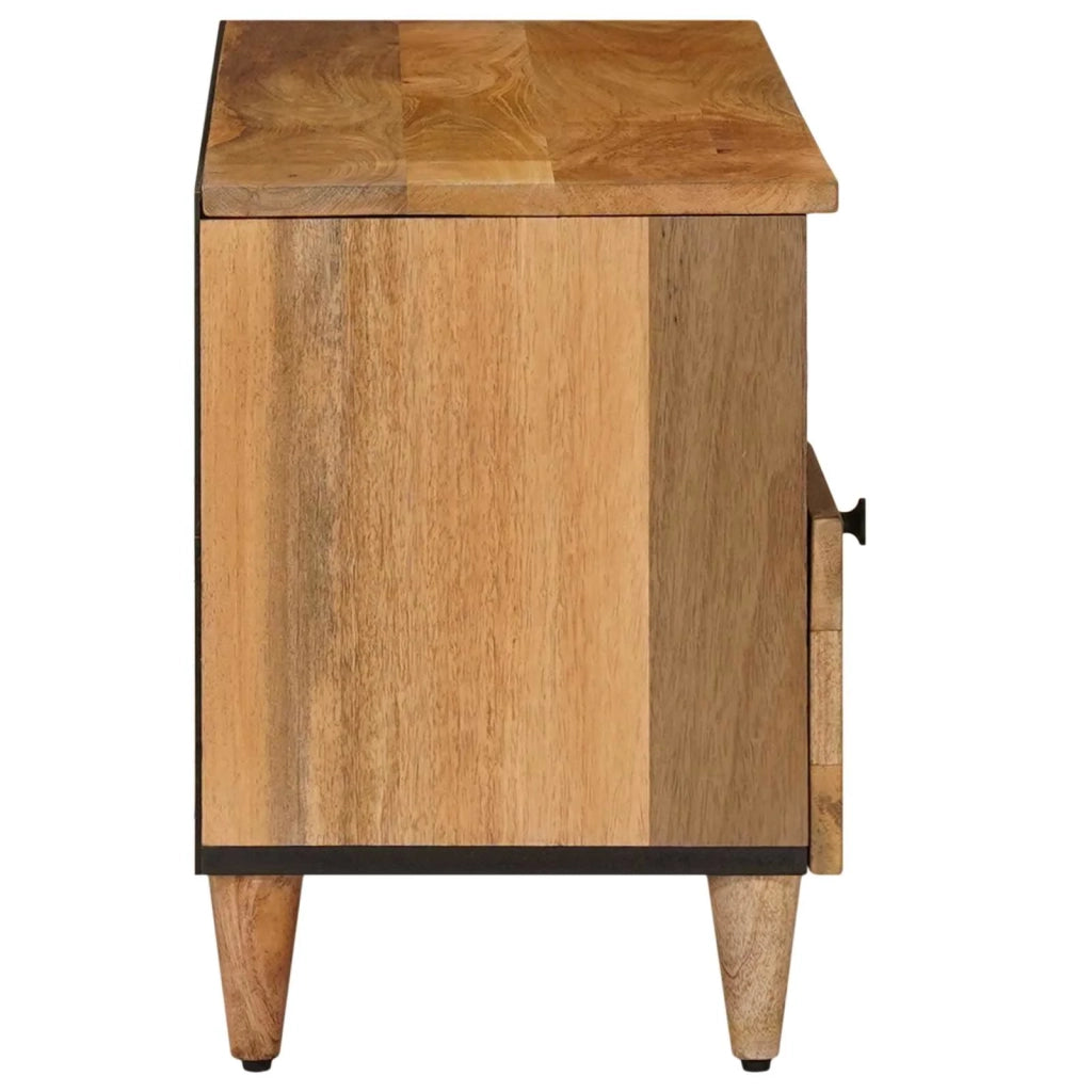 Mobile TV Naturale 100 x 33 x 46 cm Legno di mango massello 4018278