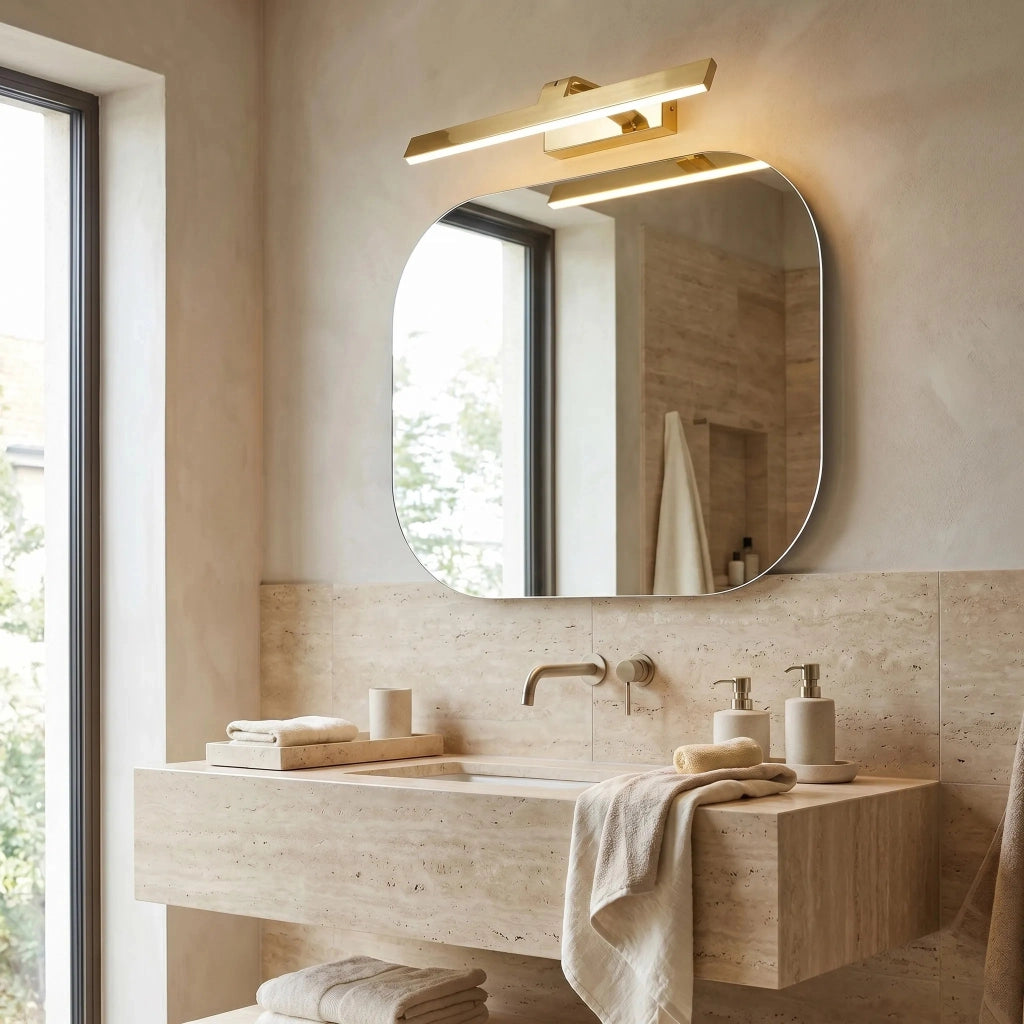 Applique Da Bagno Led Swe004-1w 43cm Gold