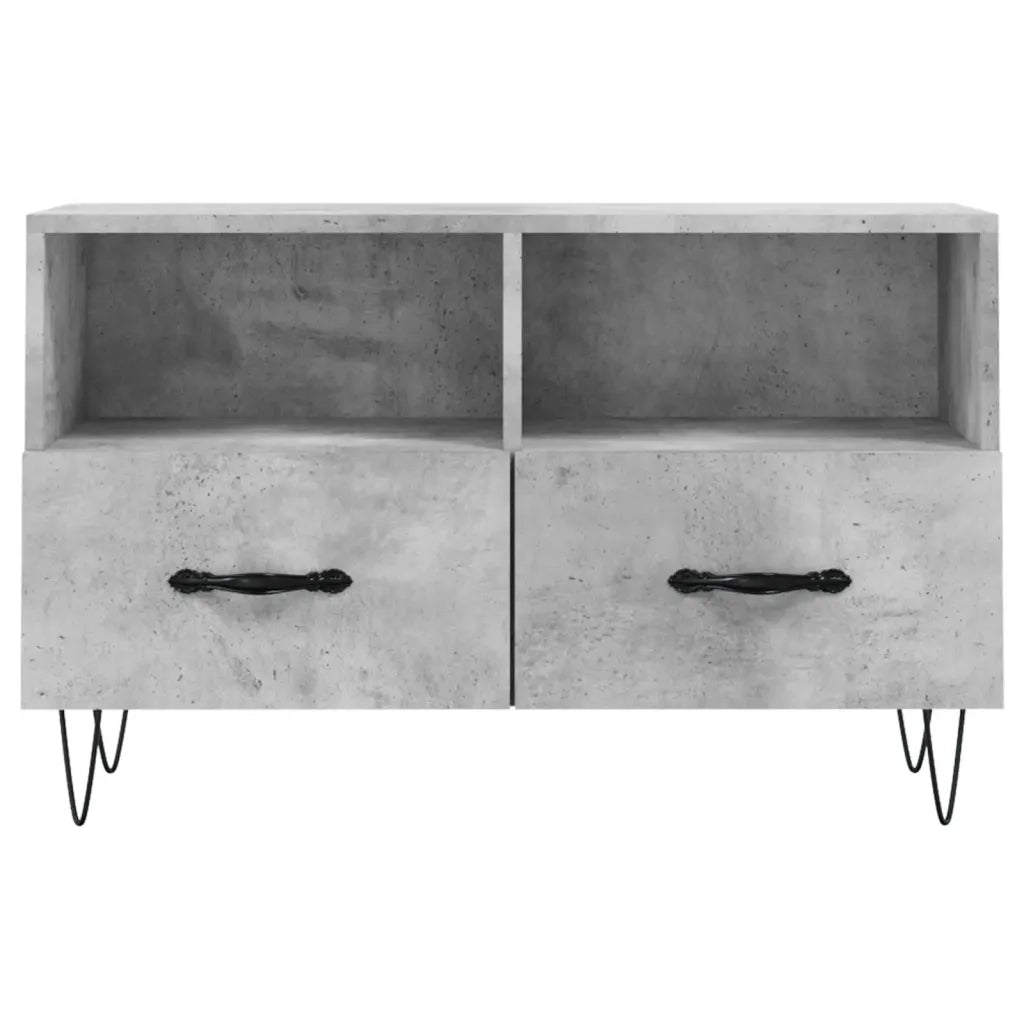 Mobile per TV | Armadietto TV | Mobile Porta TV Grigio Cemento 80x36x50 cm Legno Multistrato