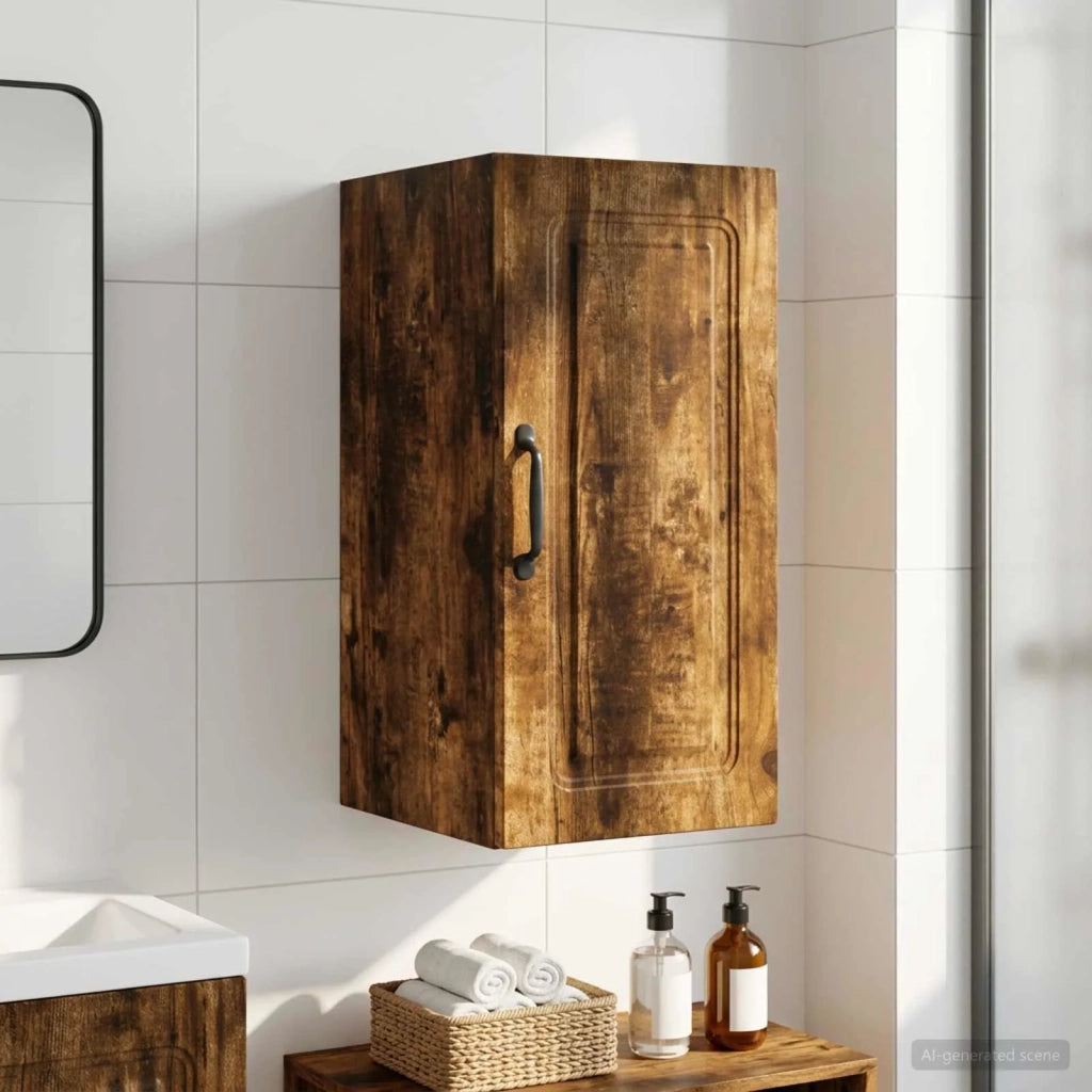 Armadio da bagno a muro UTRECHT Rovere Fumo 30 x 31 x 59 cm 897690