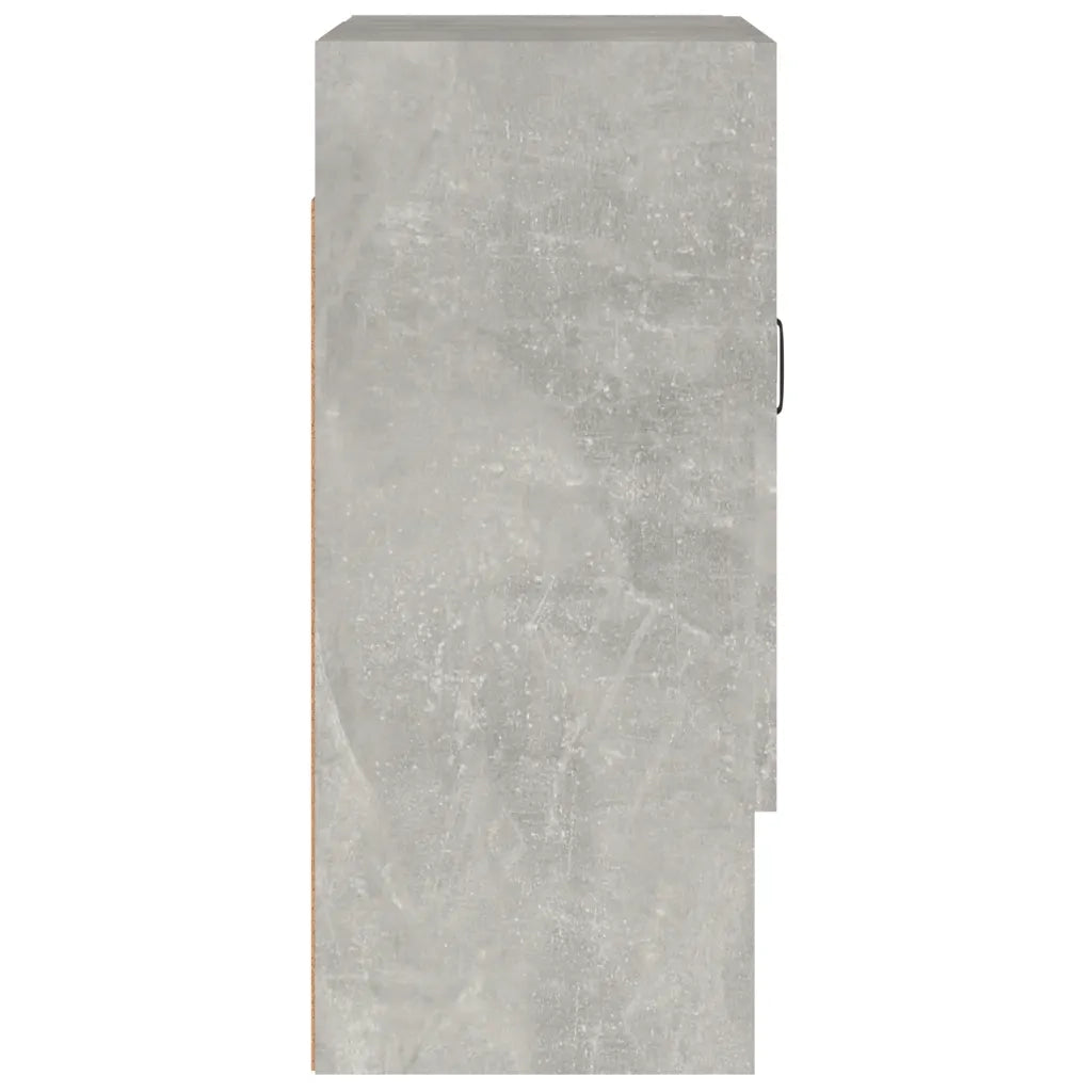 Mobiletto a muro pratico e dal design moderno 60 x 31 x 70 cm con spazio contenitivo ottimizzato in legno grigio cemento 02_0048048