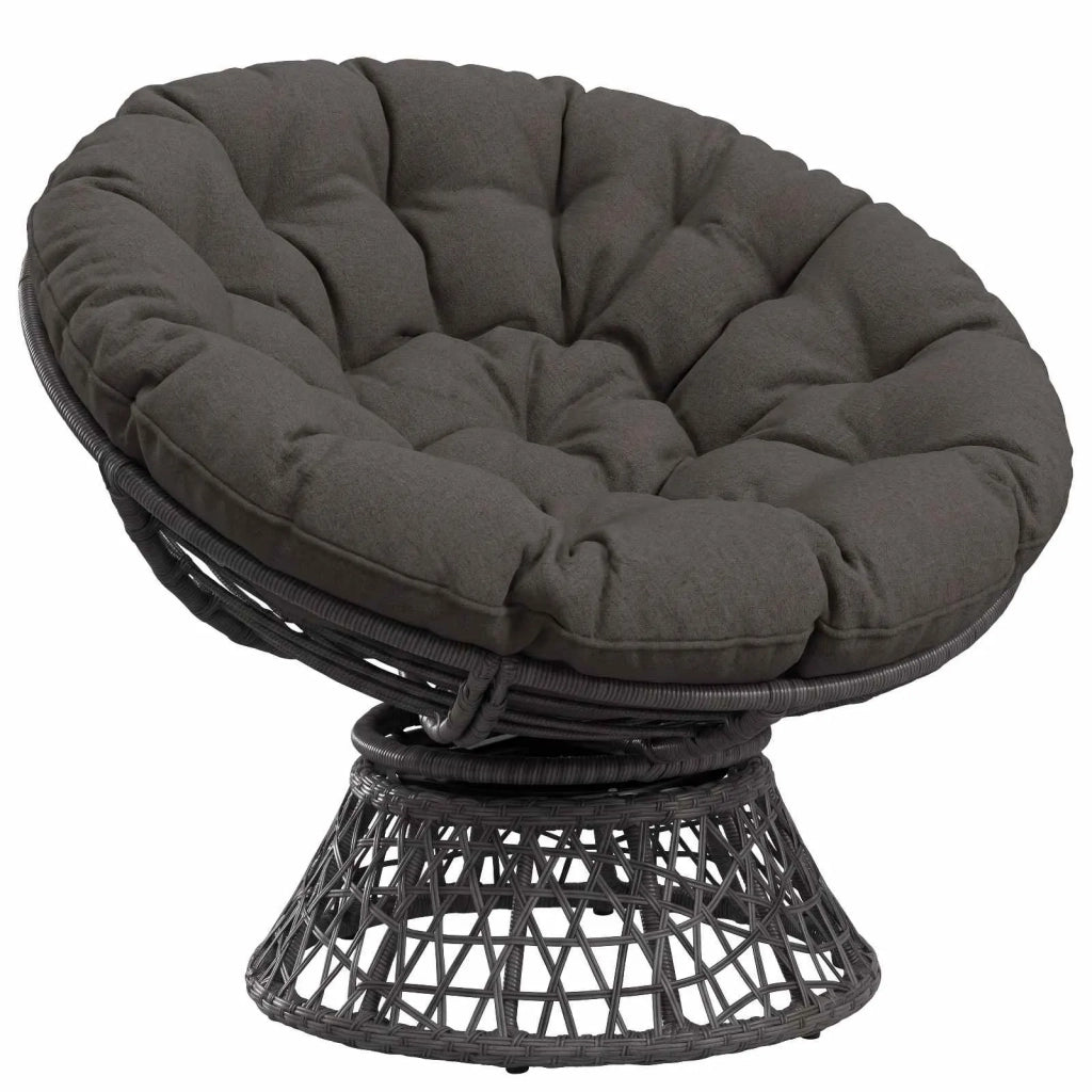 Cuscino per Sedia Papasan VIANEN 100% Poliestere Antracite 953959