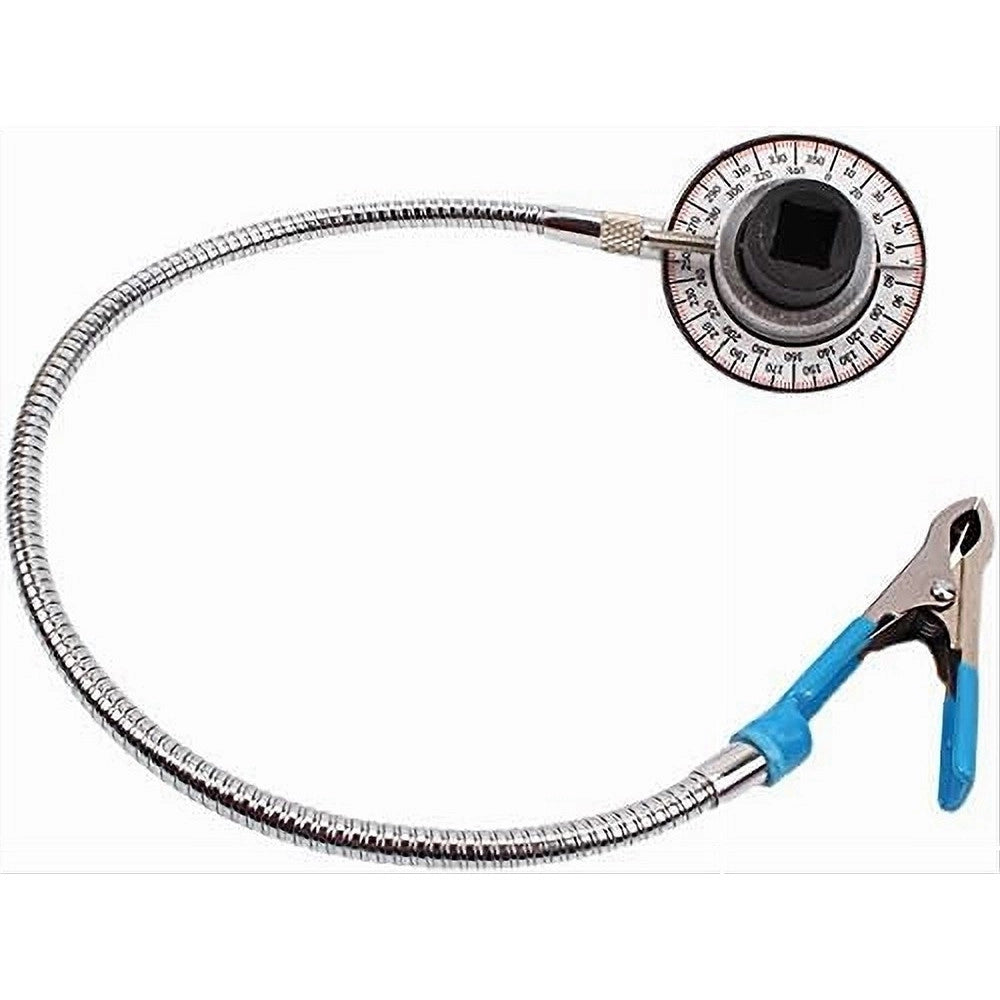 Trade Shop - Strumento Di Misurazione Angolare Clip 1/2 Calibro Con Tubo Flessibile Magnetico -