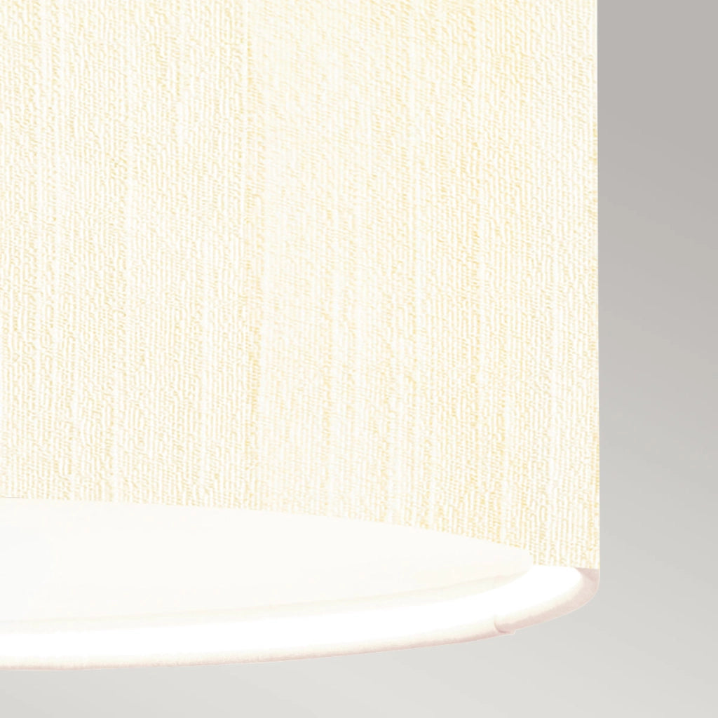 Lampada a sospensione Pearce ottone antico bianca Ø36 3xE27