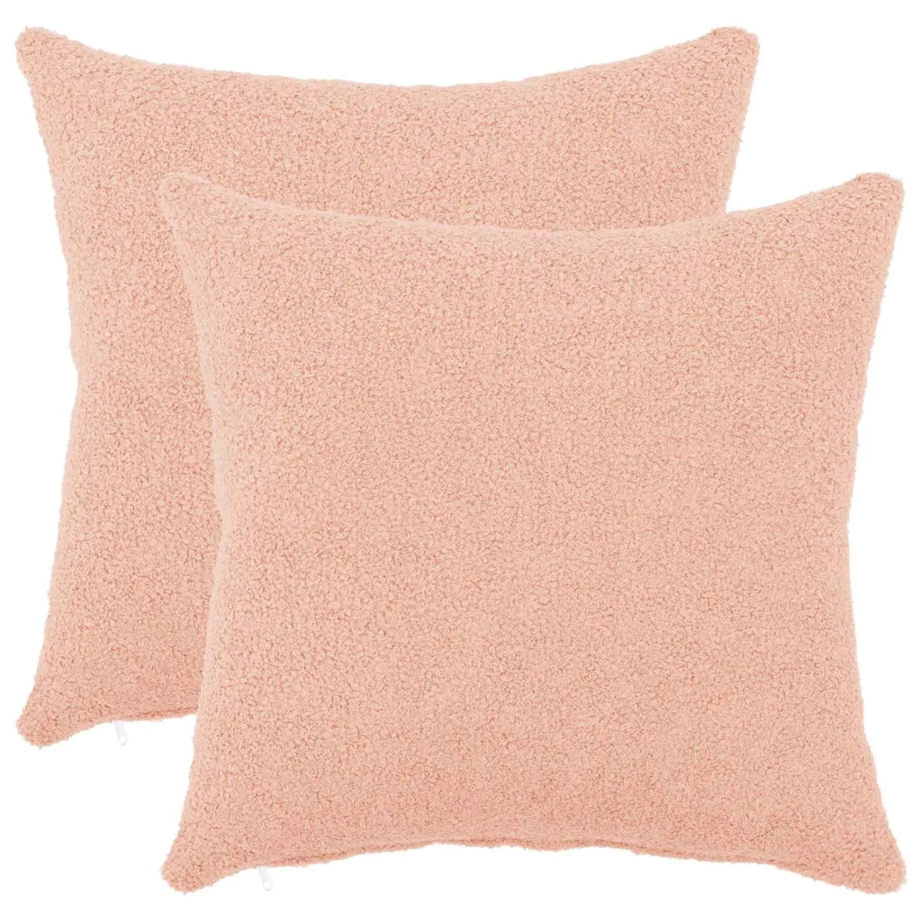 Federa 2 pcs HEERLEN Rosa 45 x 45 cm Bouclé 910429