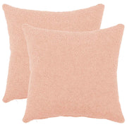 Federa 2 pcs HEERLEN Rosa 45 x 45 cm Bouclé 910429