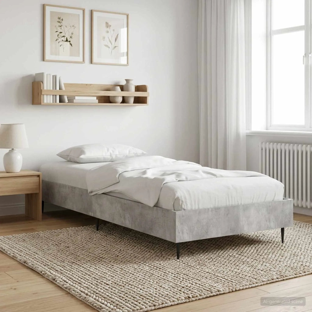 Struttura del letto Grigio Cemento 80 x 200 cm 8009054
