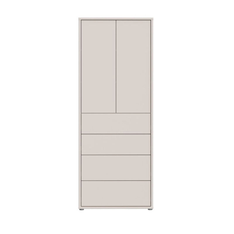 Mobile multiuso Medea 4 cassetti e 2 ante colore cashmere