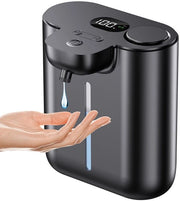 Dispensatore di Sapone Automatico - Dispensatore di Sapone con Sensore - Dispensatore di Sapone Manuale – Dispensatore di Sapone Automatico con Sensore - ABS - Per Sapone e Disinfettante - 500ml - Nero