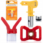 Set di Accessori per Verniciatura Rosfix – Ugello Ultra Spray Modello 517 e Protezione | Compatibile con Pistole