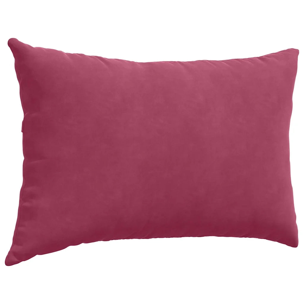 Cuscini da Divano 2 pcs Rosso Vino 60 x 40 cm Tessuto in Cords 42013675