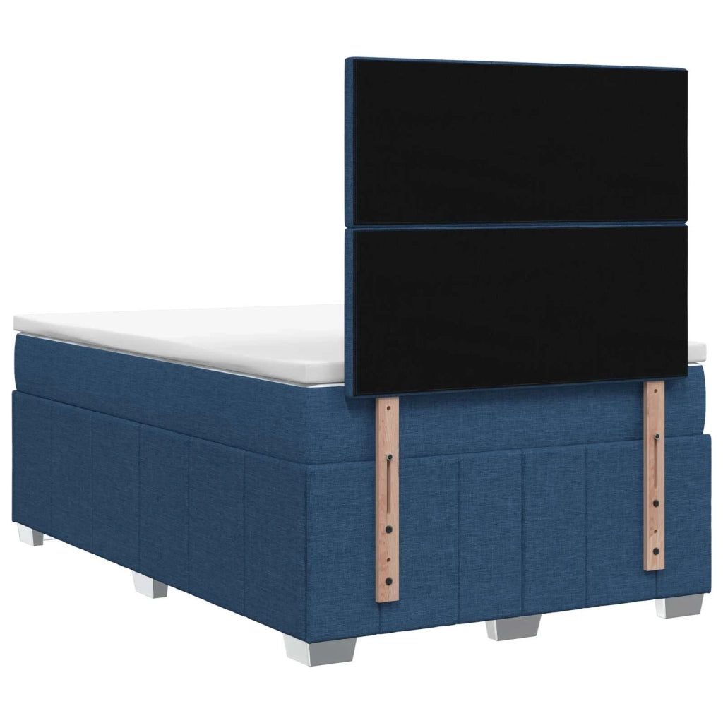 Letto box spring con materasso Blu 120 x 190 cm Tessuto 3454098