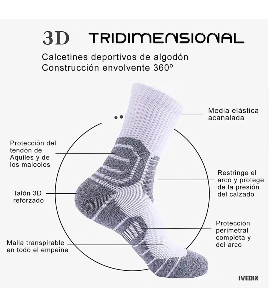 Calzini Professionali da Basket Unisex | Vestibilità Ergonomica, Traspiranti | Taglia Unica 37–43 EU