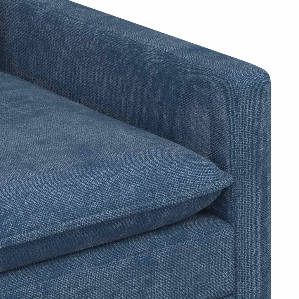 Set di divani 2 pcs Blu Poliestere 3417051