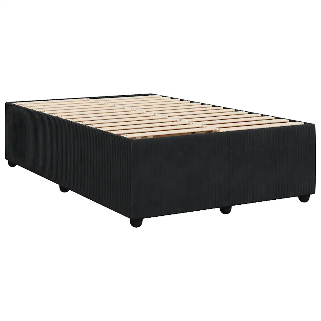 Giroletto senza Materasso Nero 120x190 cm Velluto