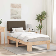 Letto con Testiera Rivestita-Struttura Letto con Testiera Talpa 80 x 200 cm Pino massello 732848
