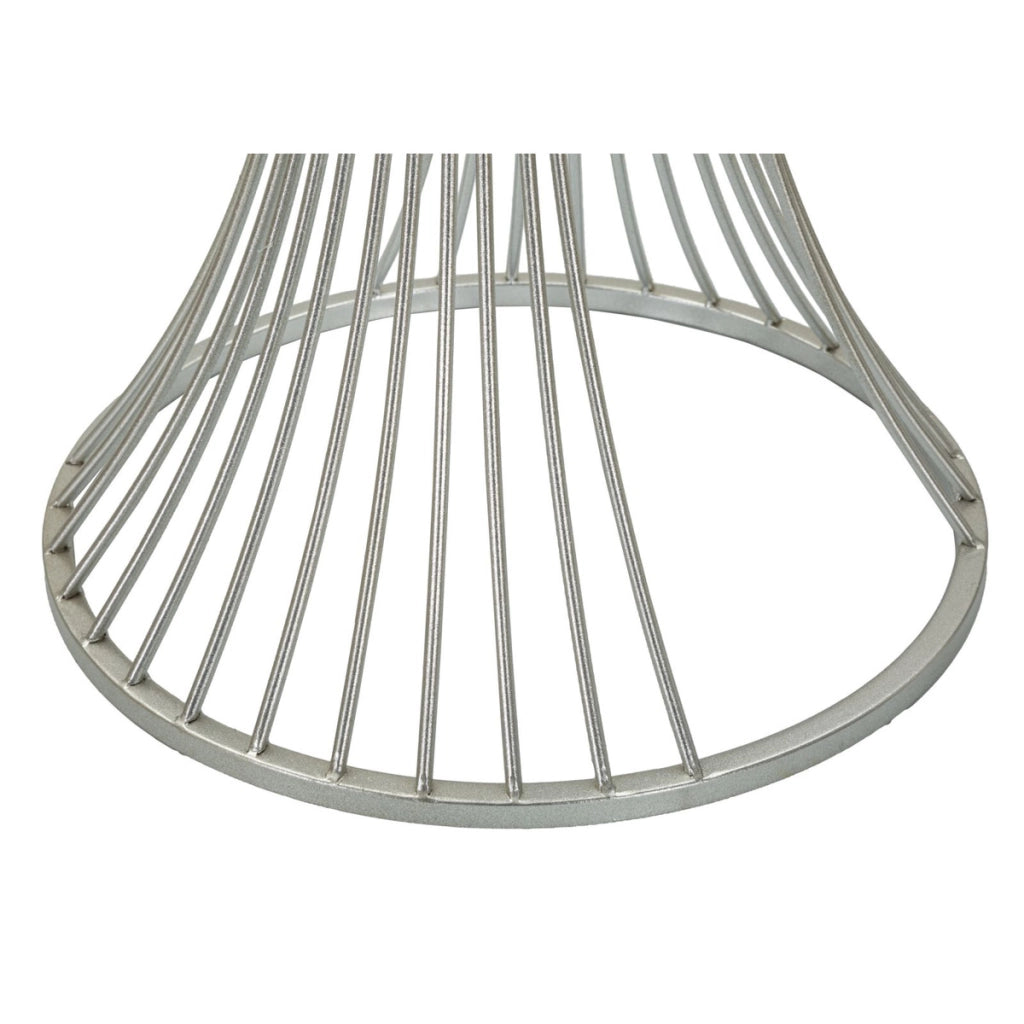 Tavolino VKH582, Argento, Marmo, 40x40x79 cm