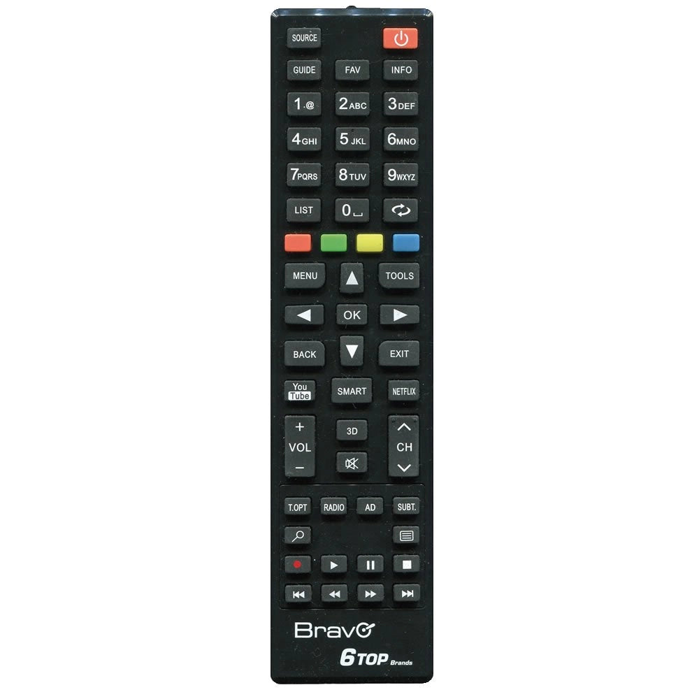 TELECOMANDO TV '6 TOP BRANDS' - BRAVO