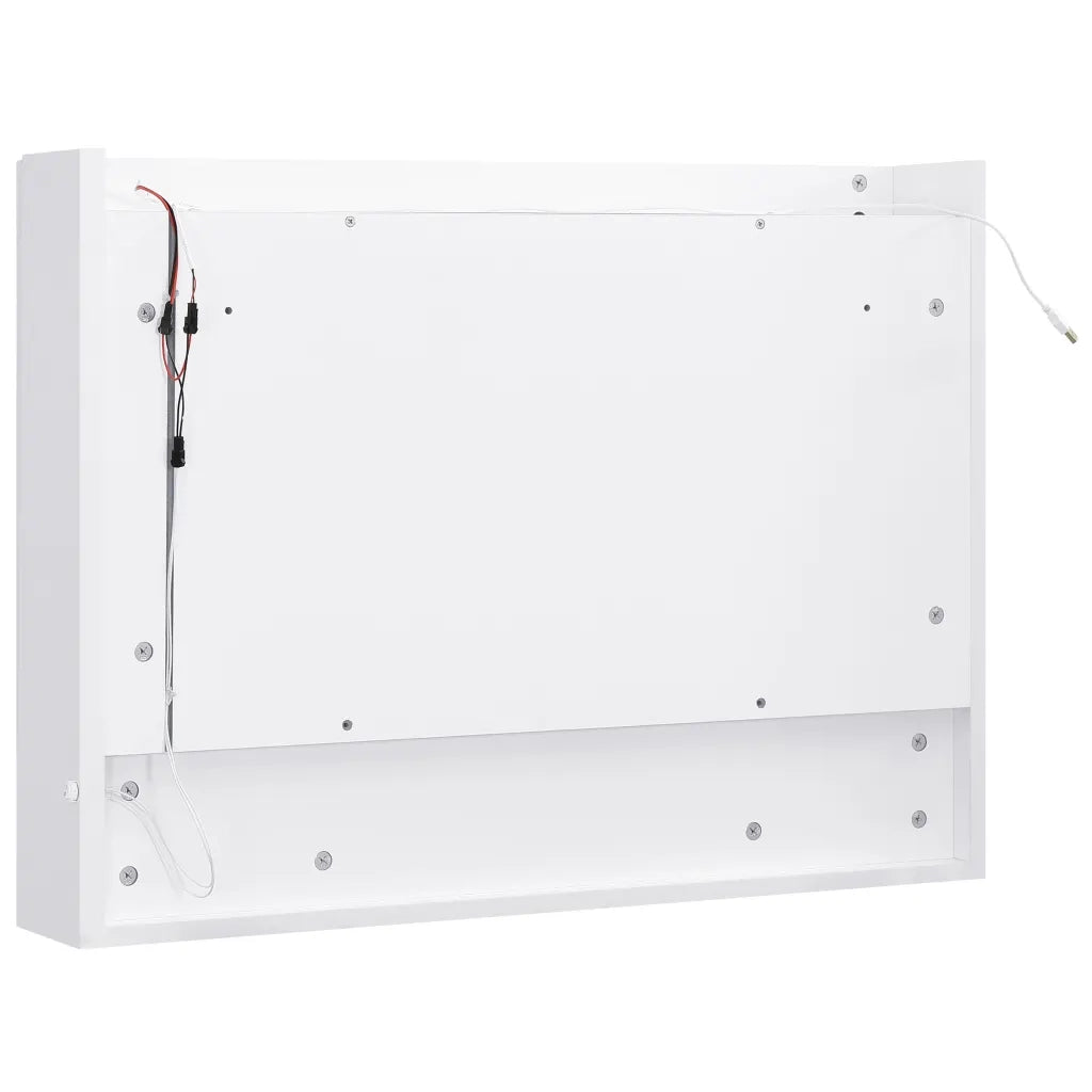 Armadietto a Specchio | Armadio da bagno con LED Bianco 80x15x60 cm in MDF
