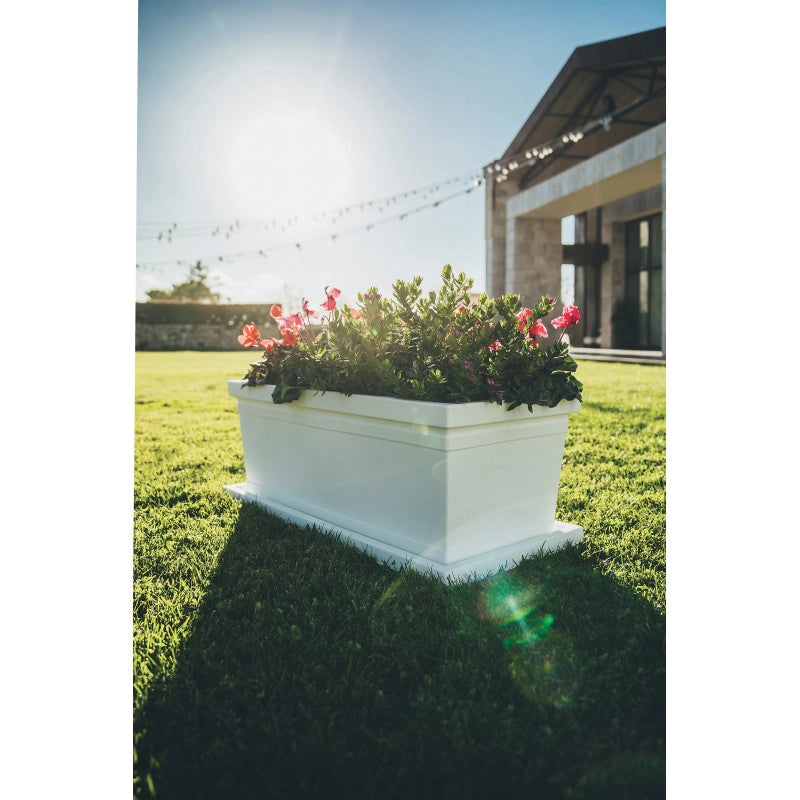 Vaso Fioriera decorativo classico tradizionale 100x47 H38 in polimero resistente impruneta per piante per giardini e terrazze - Made in Italy