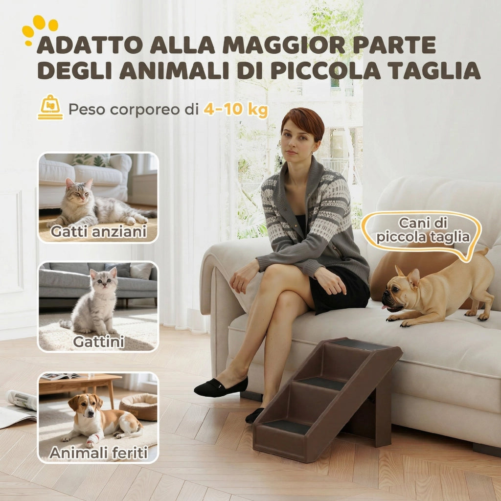 Scaletta per Letti Alti ¨C Minimal ¨C 53x30.5x36.5 cm Marrone