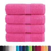 Asciugamani Premium SOLUND 4 pz | Teli per bagno Rosa 30x30 cm 600 g/m2