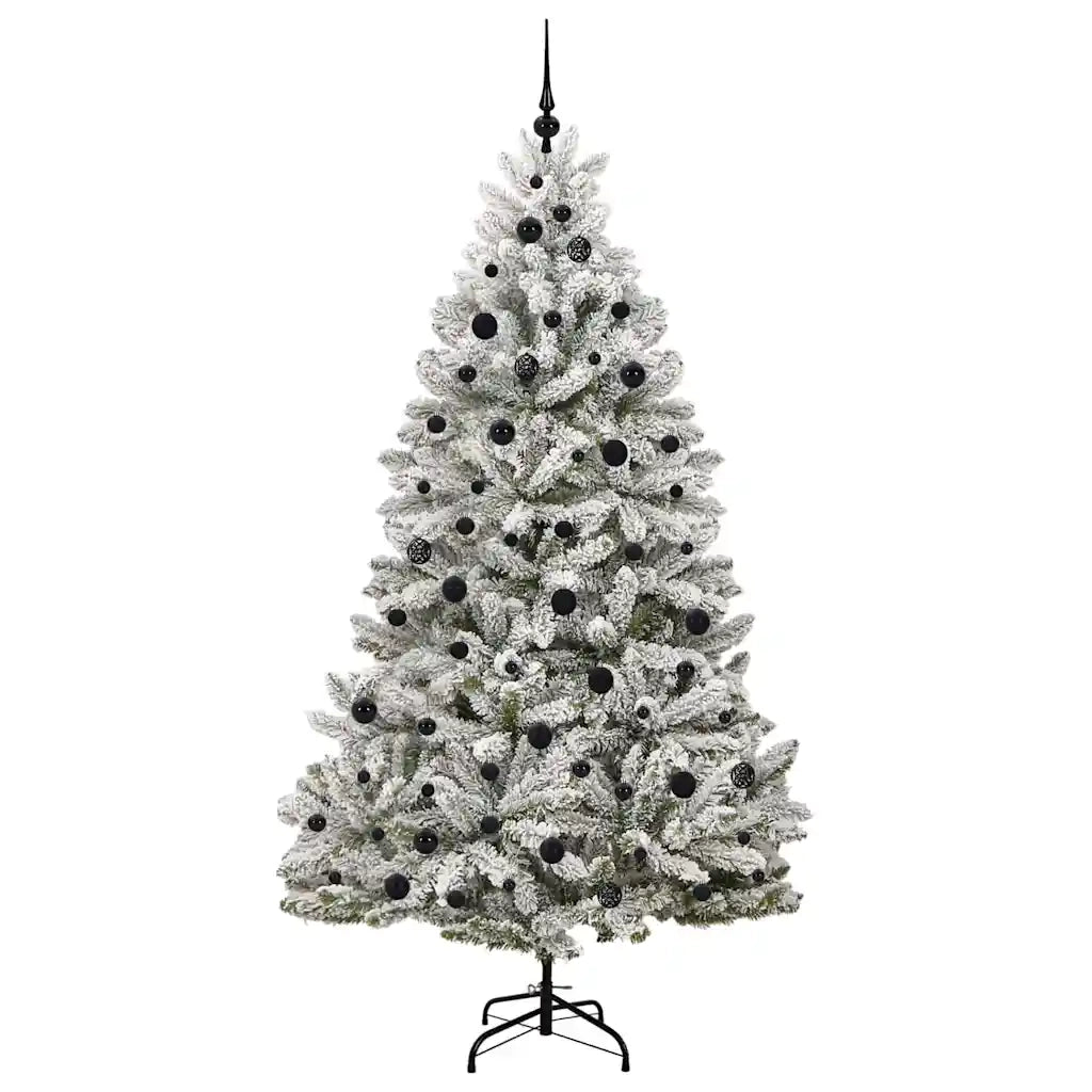 Albero di Natale artificiale con 300 LED Verde e Bianco 210 cm 3395758