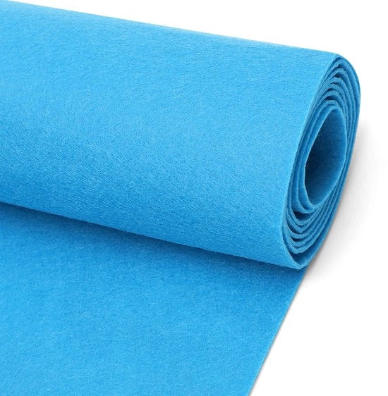 Matte da velluto 1 mm spessa - Piuma di velluto per artigianato - Velluto ecosostenibile - Progetti di fai da te - Materiale resistente all'usura - Blu cielo