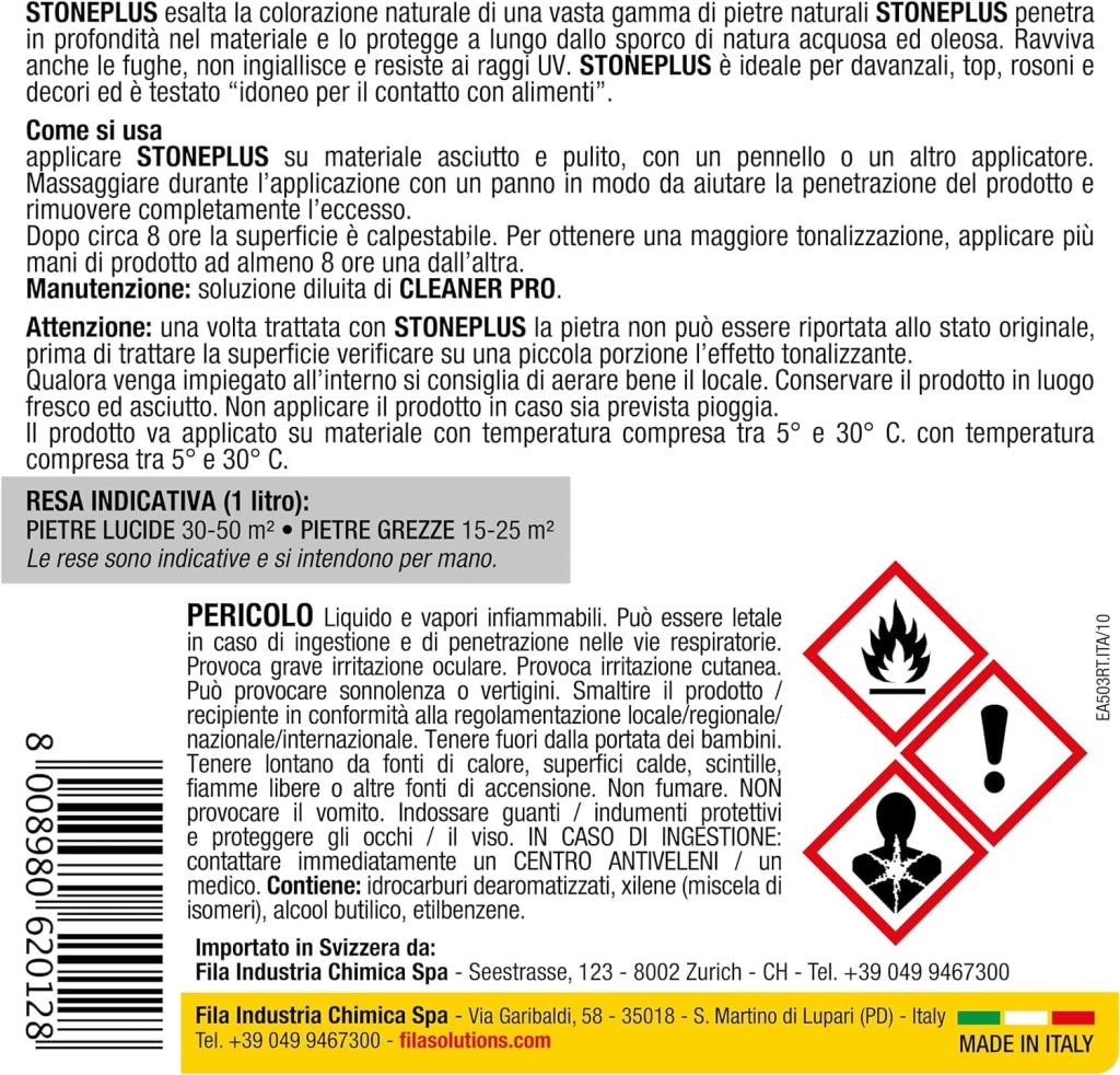 Fila Stoneplus Lt.1 Protettivo Idro Oleo Repellente