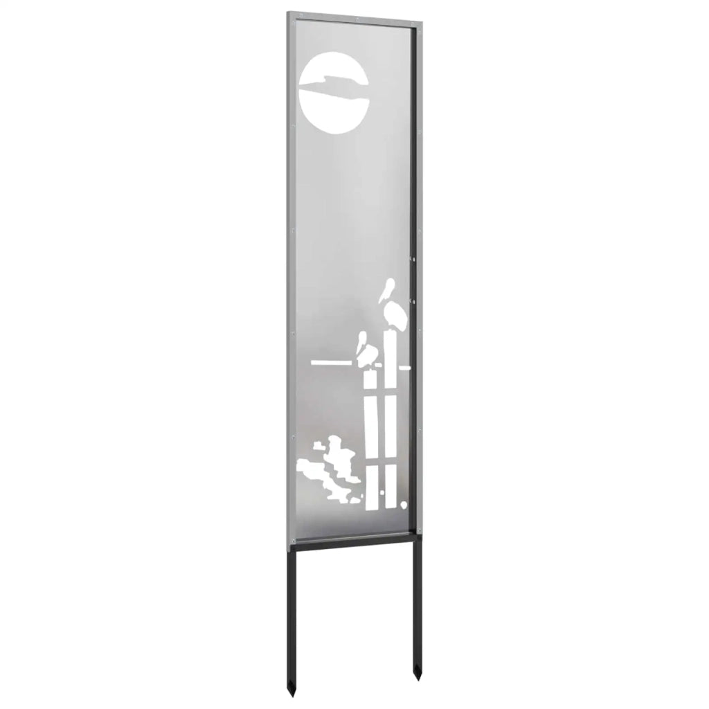 Schermo per privacy in giardino Traforo Argento 32 x 140 cm 876249