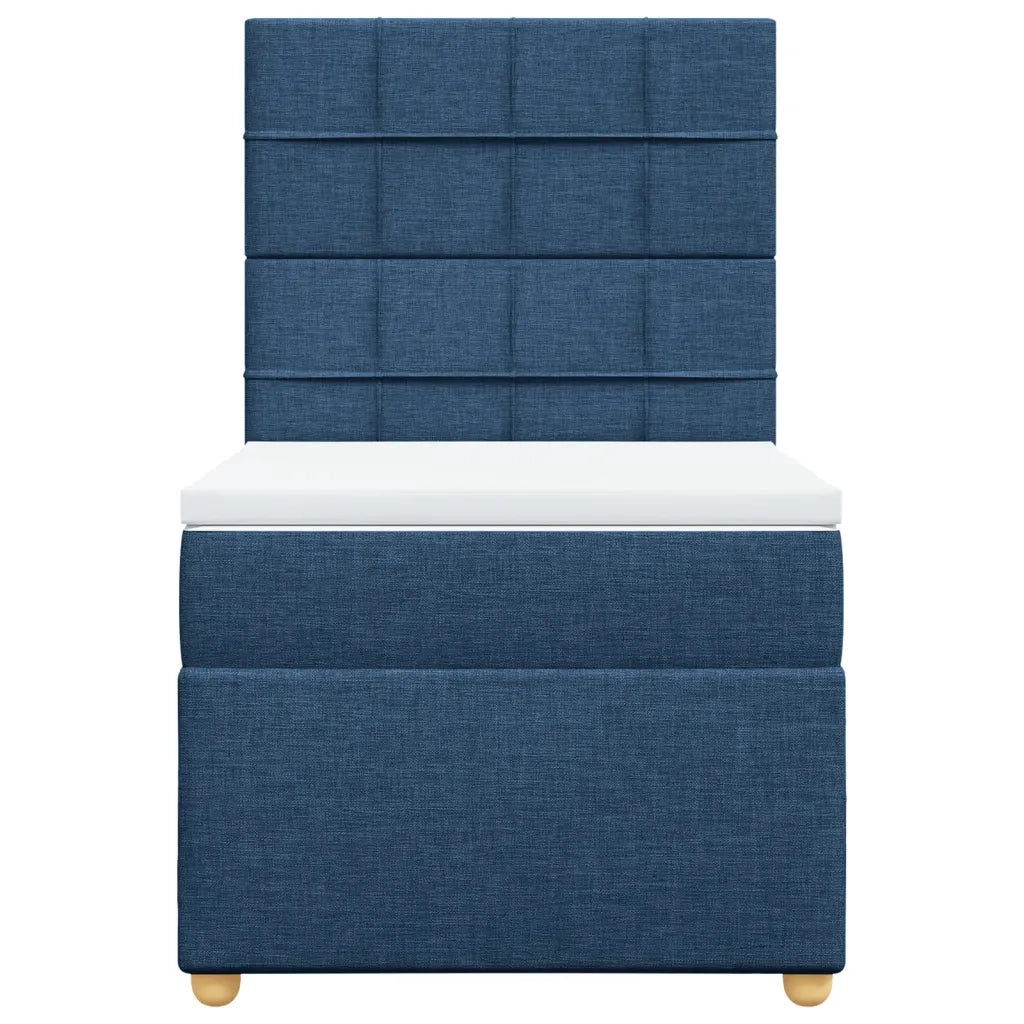 Giroletto a Molle con Materasso Blu 100x200 cm in Tessuto 3291197