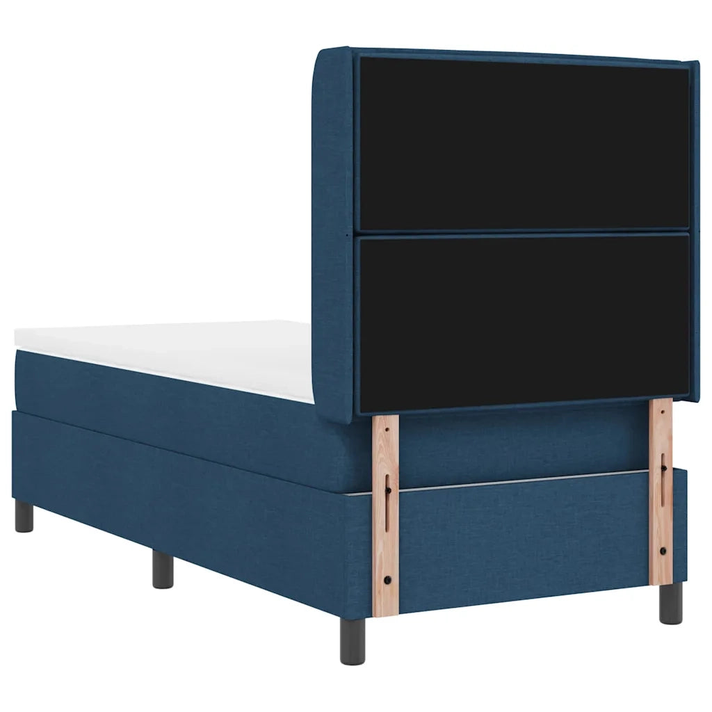Letto a molle con materasso Blu 190 x 90 cm Tessuto 3341559