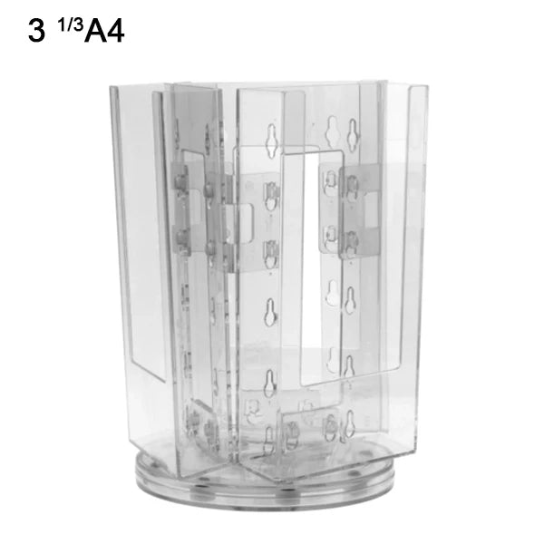 Portadepliant da banco girevole 3 tasche 1/3 A4