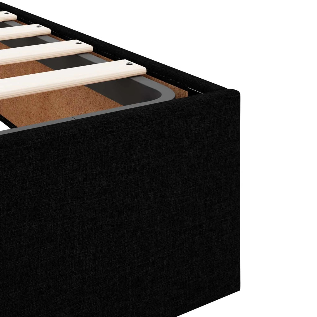 Struttura letto con materasso 2 pcs Nero Tessuto 3399503